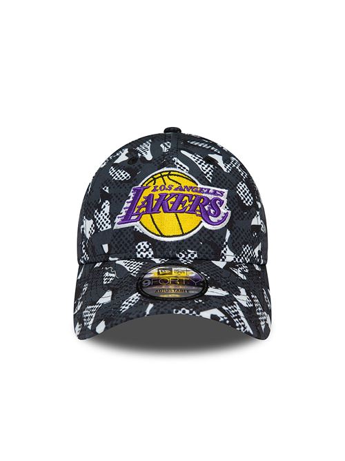 NewEra 9FORTY LosAngeles Lakers print nero NewEra | 60435156LOSLAK LOGO